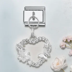 Love Embrace Heart Charm
