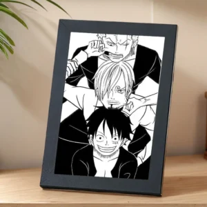 Small Straw Hat Trio Comic Art